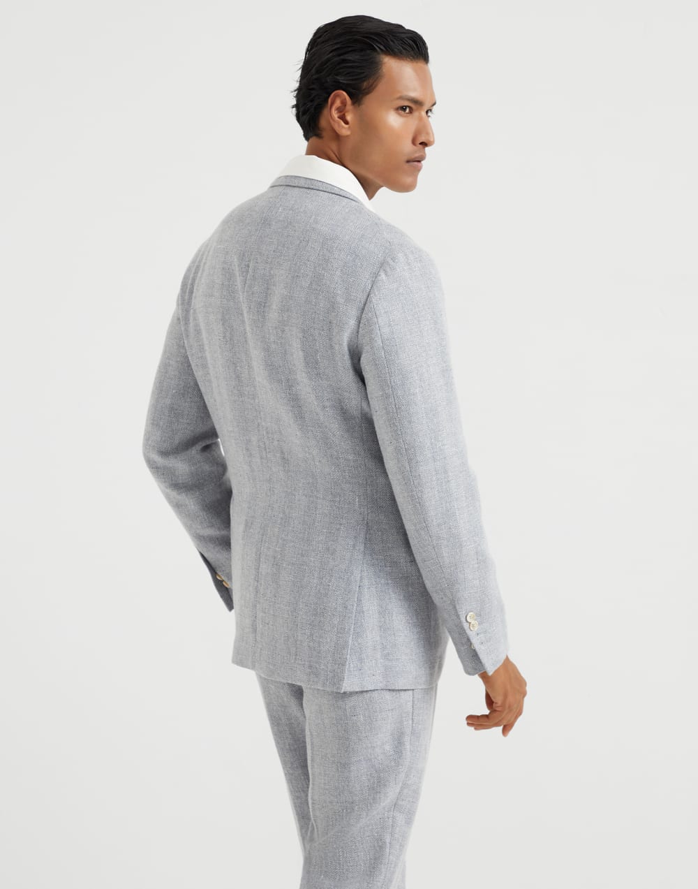 Chevron deconstructed blazer