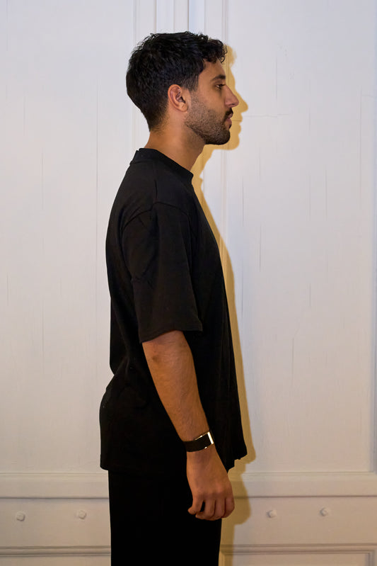 Black Basic Oversized T-shirt