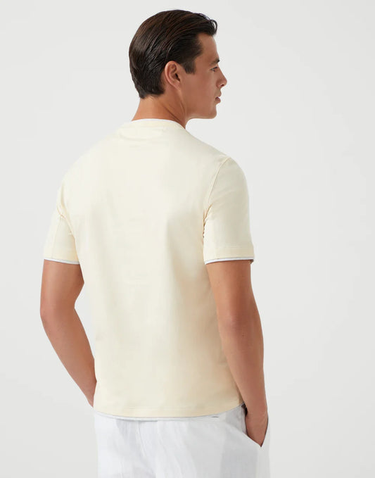 Cotton jersey crew neck T-shirt