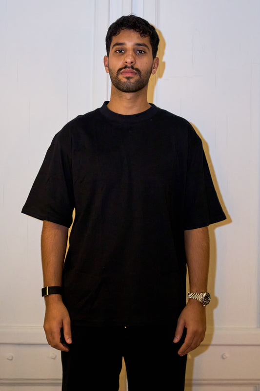 Black Basic Oversized T-shirt