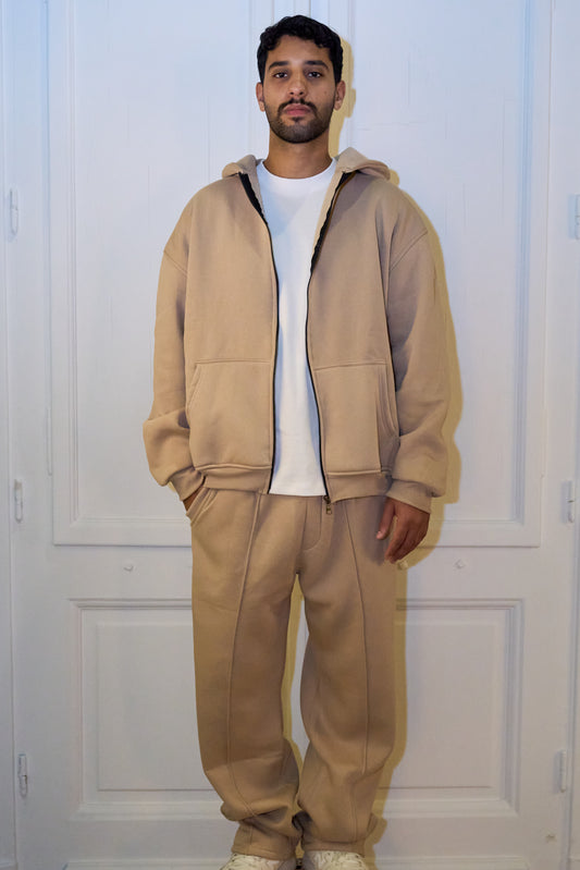 Beige Essential Sweatpants