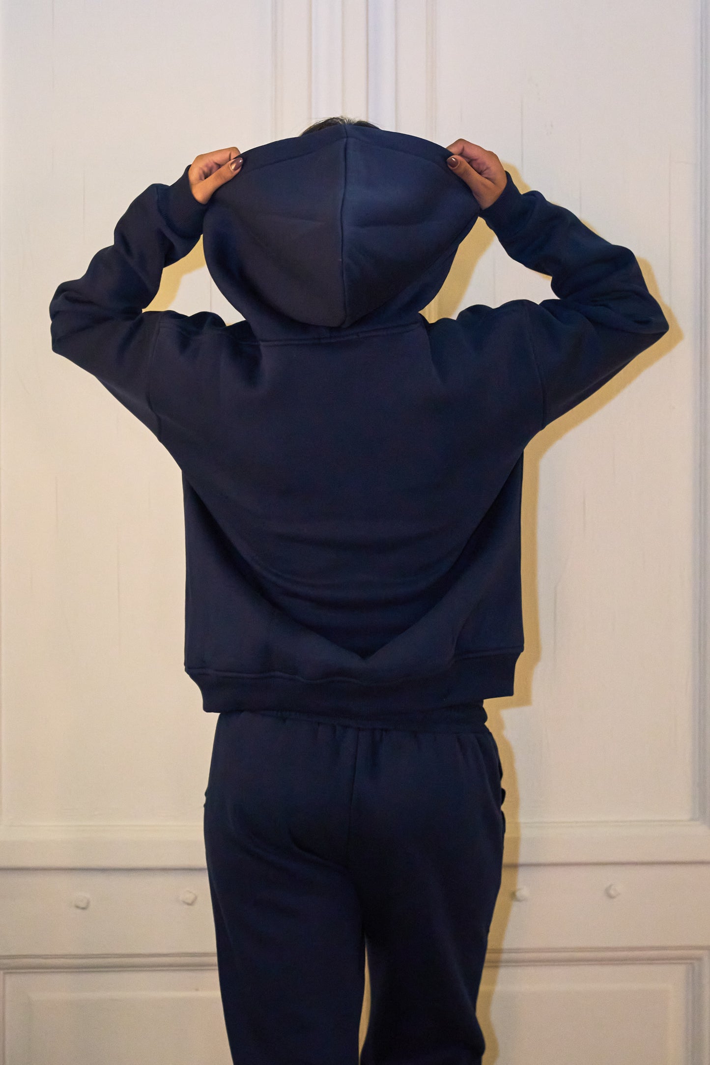 Navy Essential Zip Up Jacket