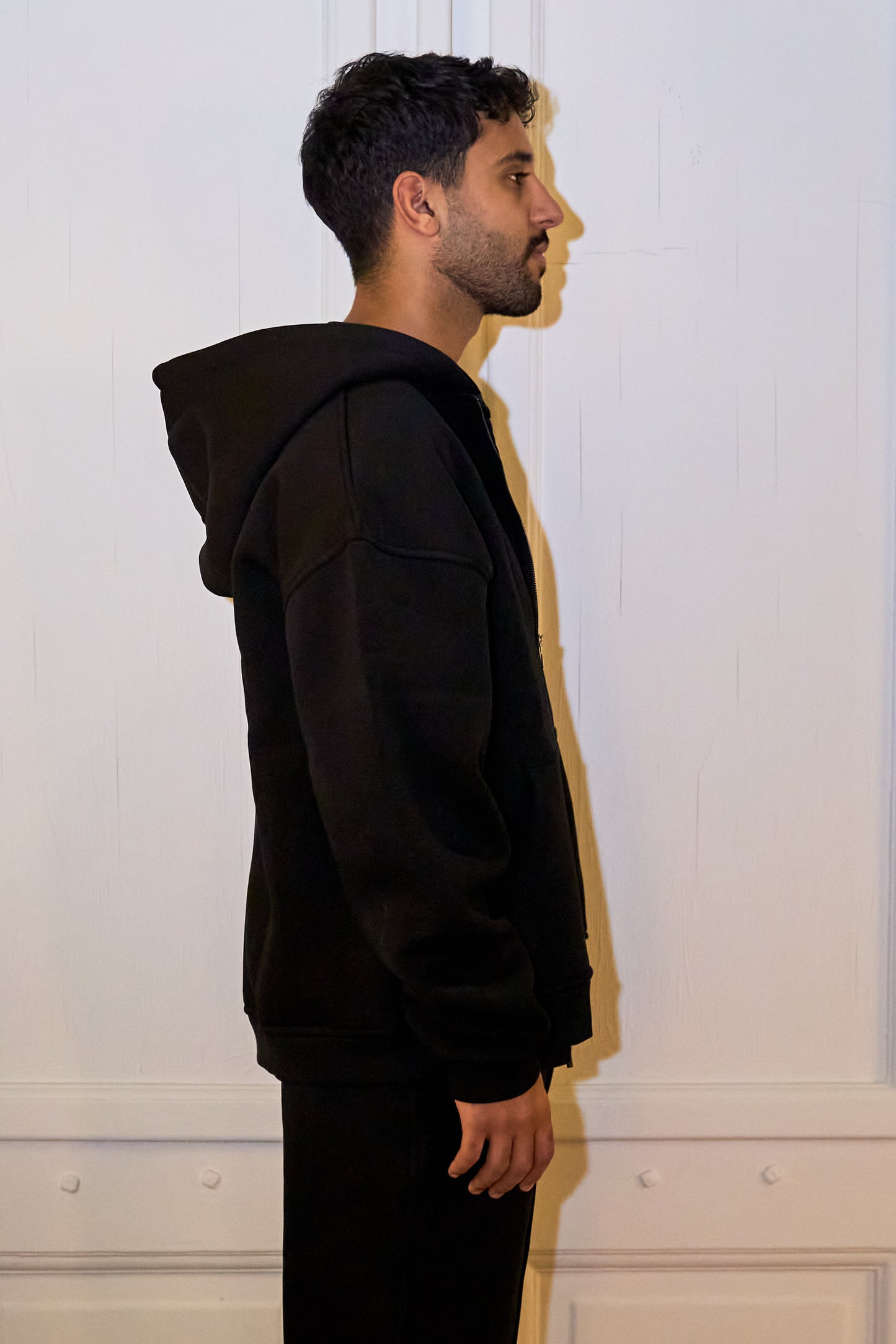 Black Essential Zip Up Jacket