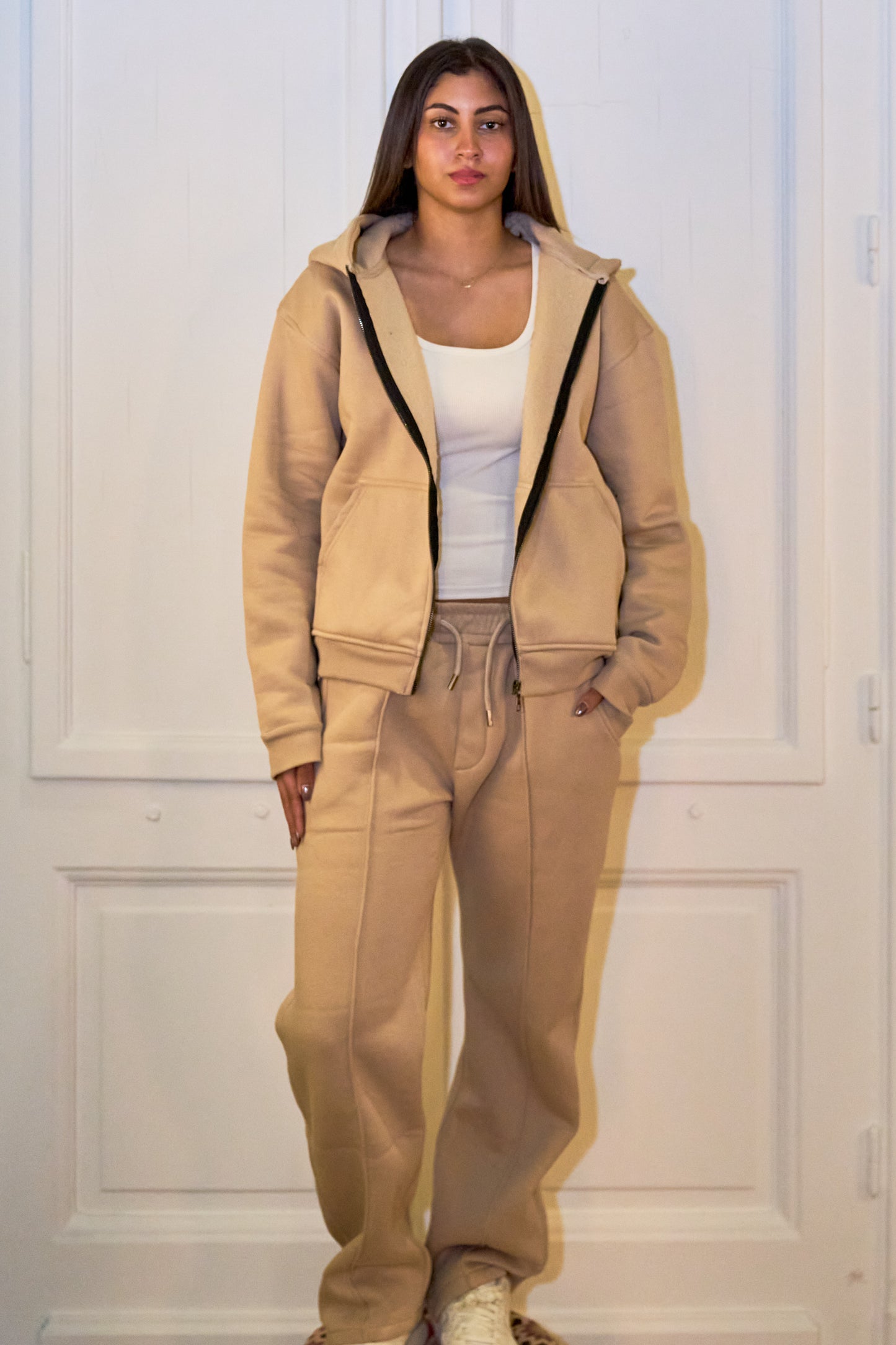 Beige Essential Sweatpants