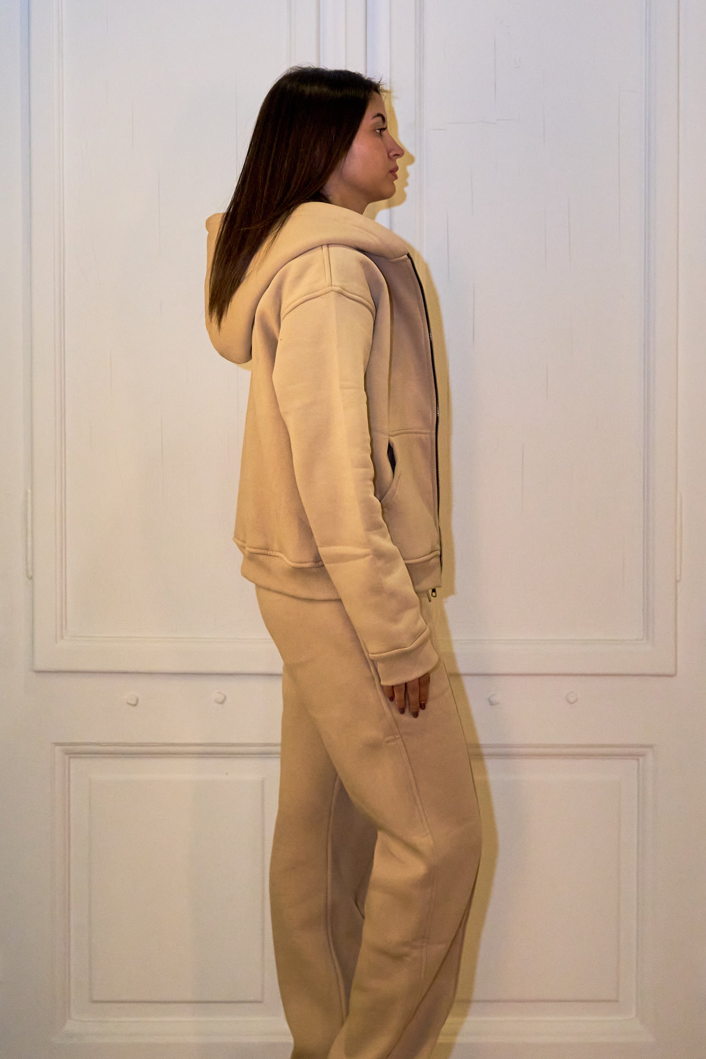 Beige Essential Sweatpants