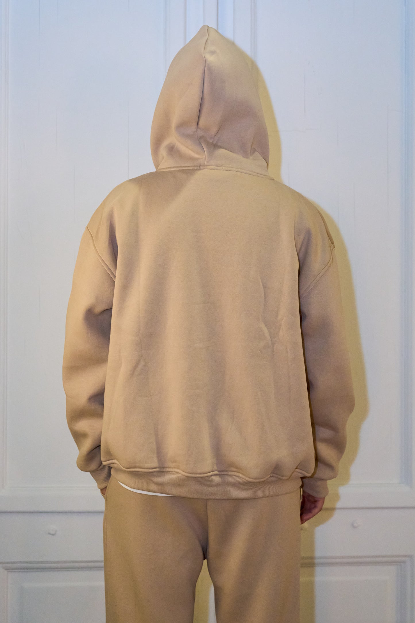 Beige Essential Zip Up Jacket