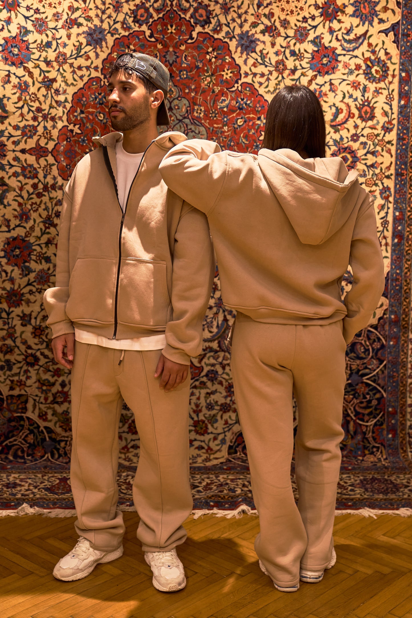 Beige Essential Sweatpants