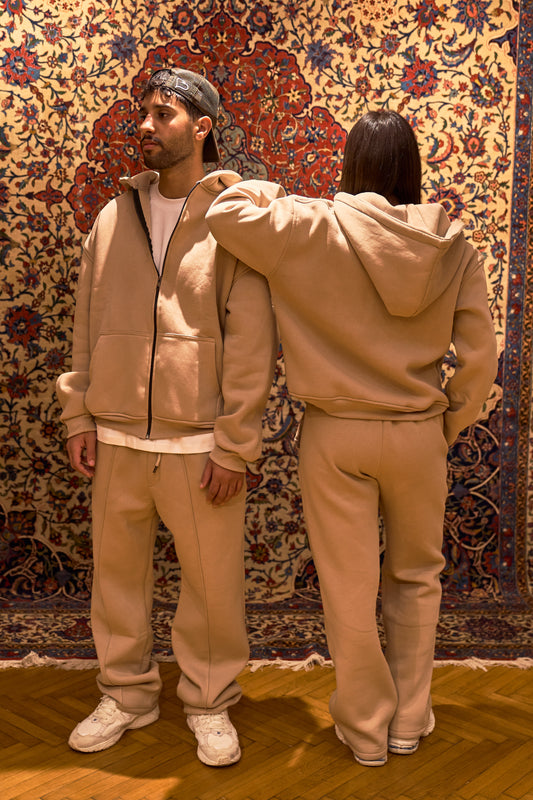 Beige Essential Sweatpants